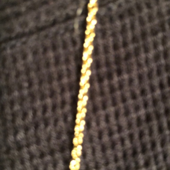 LADY DI Diamond Name Plate Gold Necklace - Picture 7 of 11